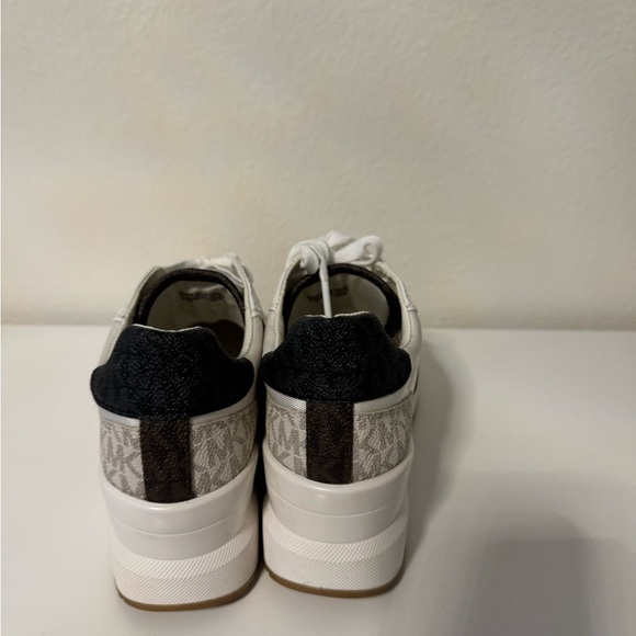 Michael Kors Women's White and Black Sneakers - Picture 3 of 6